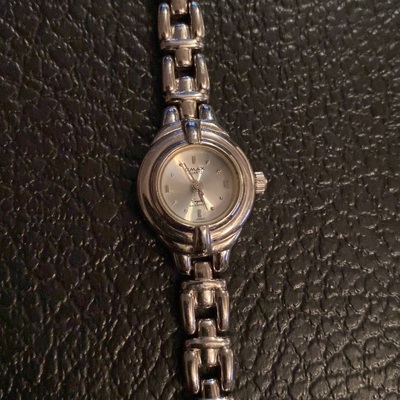 CLMAX Accessories Vintage Ladies Clmax Quarts Silver Crystal Watch